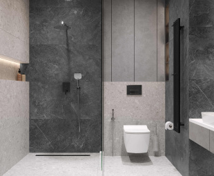 Керамогранит Laparet Overland Mercury structure matt (GHR) glossy ink рект. (80х160х0,9)